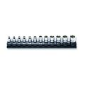 Ko-Ken Socket set 4-14mm 6 Point 200mm S-series 12 pieces 1/4 Sq. Drive RS2400MZ/12